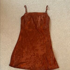 Princess Polly Rust Orange Slip Dress